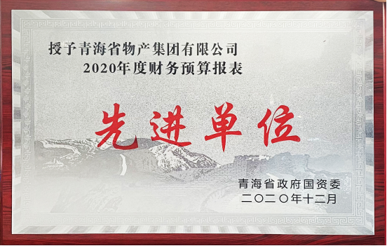 物產(chǎn)集團榮獲國資委2020年度財務(wù)預(yù)算報表工作先進單位和省財政廳2019年度全省